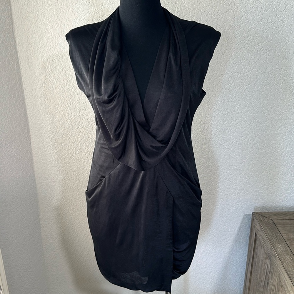 BCBGMAXAZRIA Womens Runway Dress in Black Size Small